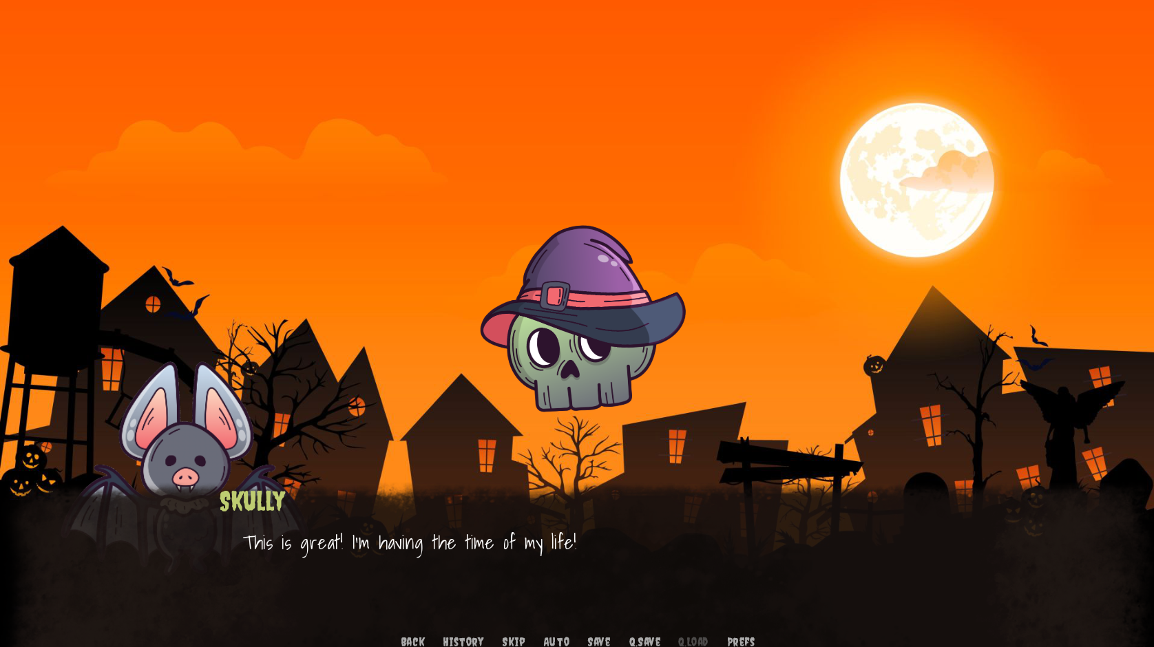 Skully is having a great time!
