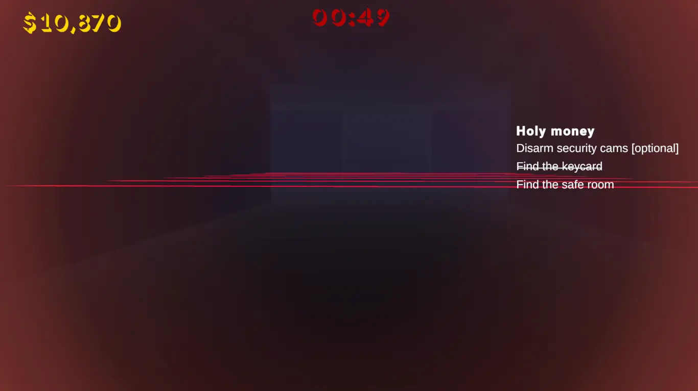 Alarm engaged! All doors are locked and code-locked.