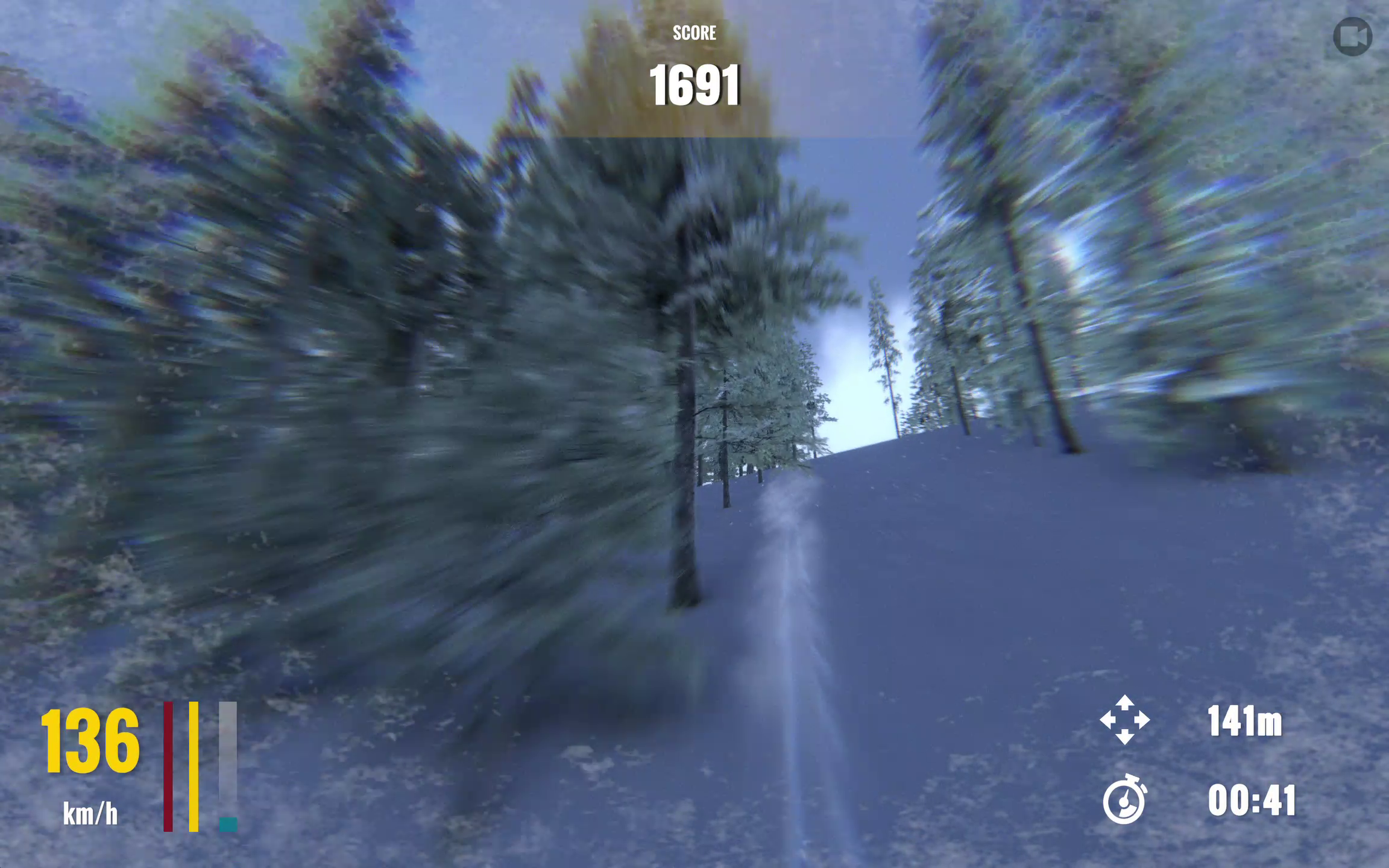 Dashing away as fast as possible