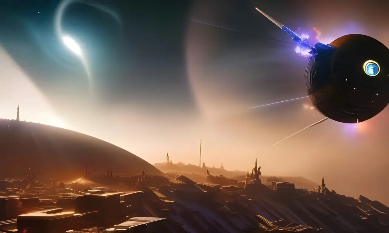 Passing Earth's atmosphere, crash imminent