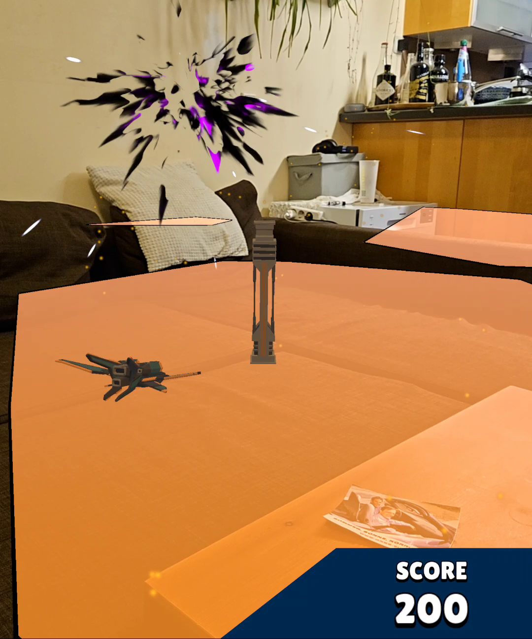 Successfully destroyed an enemy jet