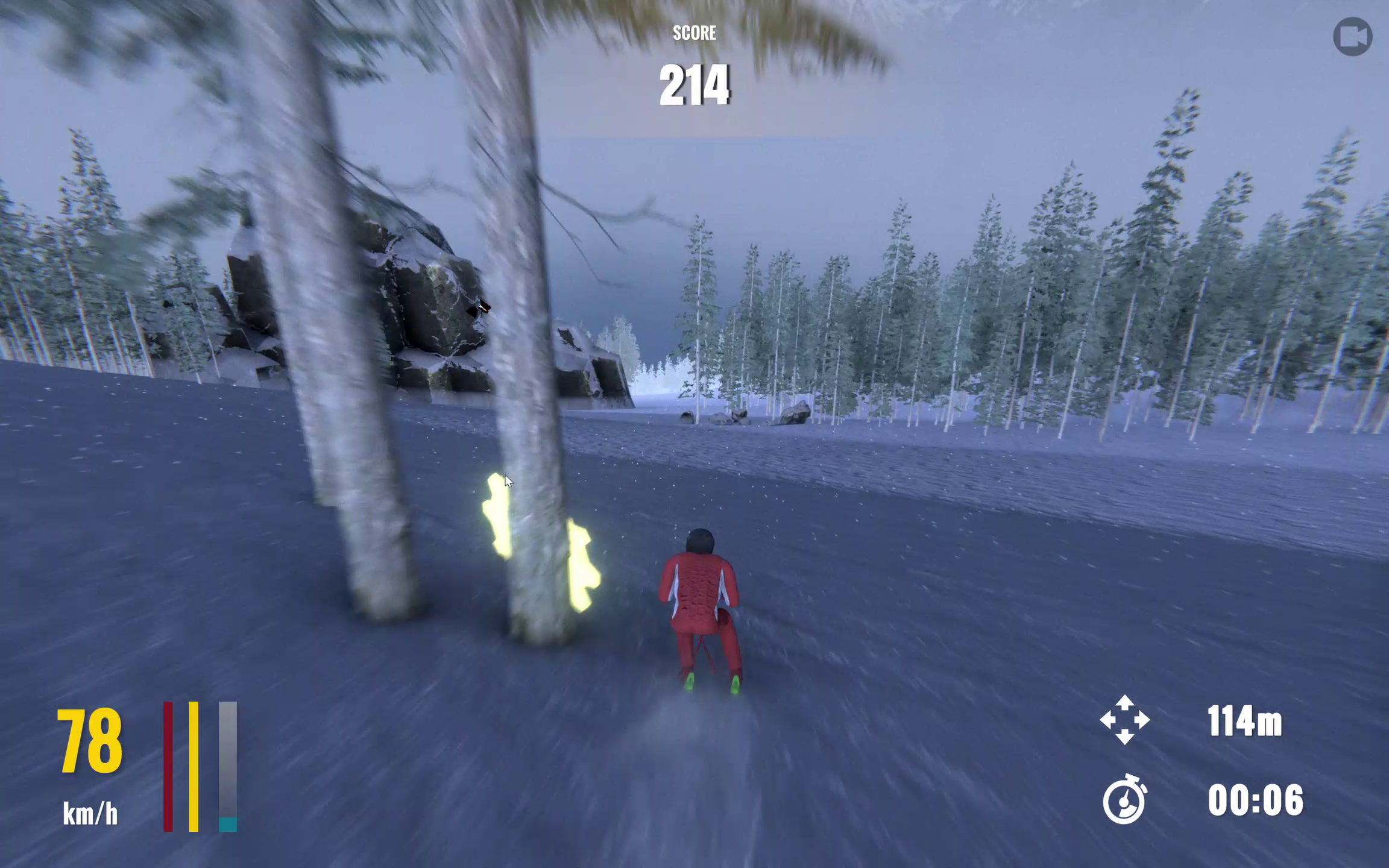 Starting the descent down the mountain
