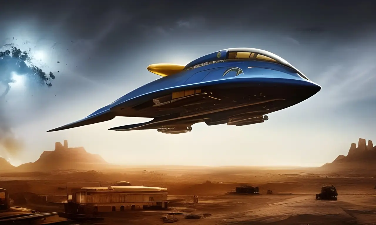 Leaving Earth with the mothership