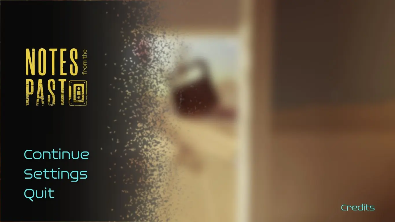Main menu screen