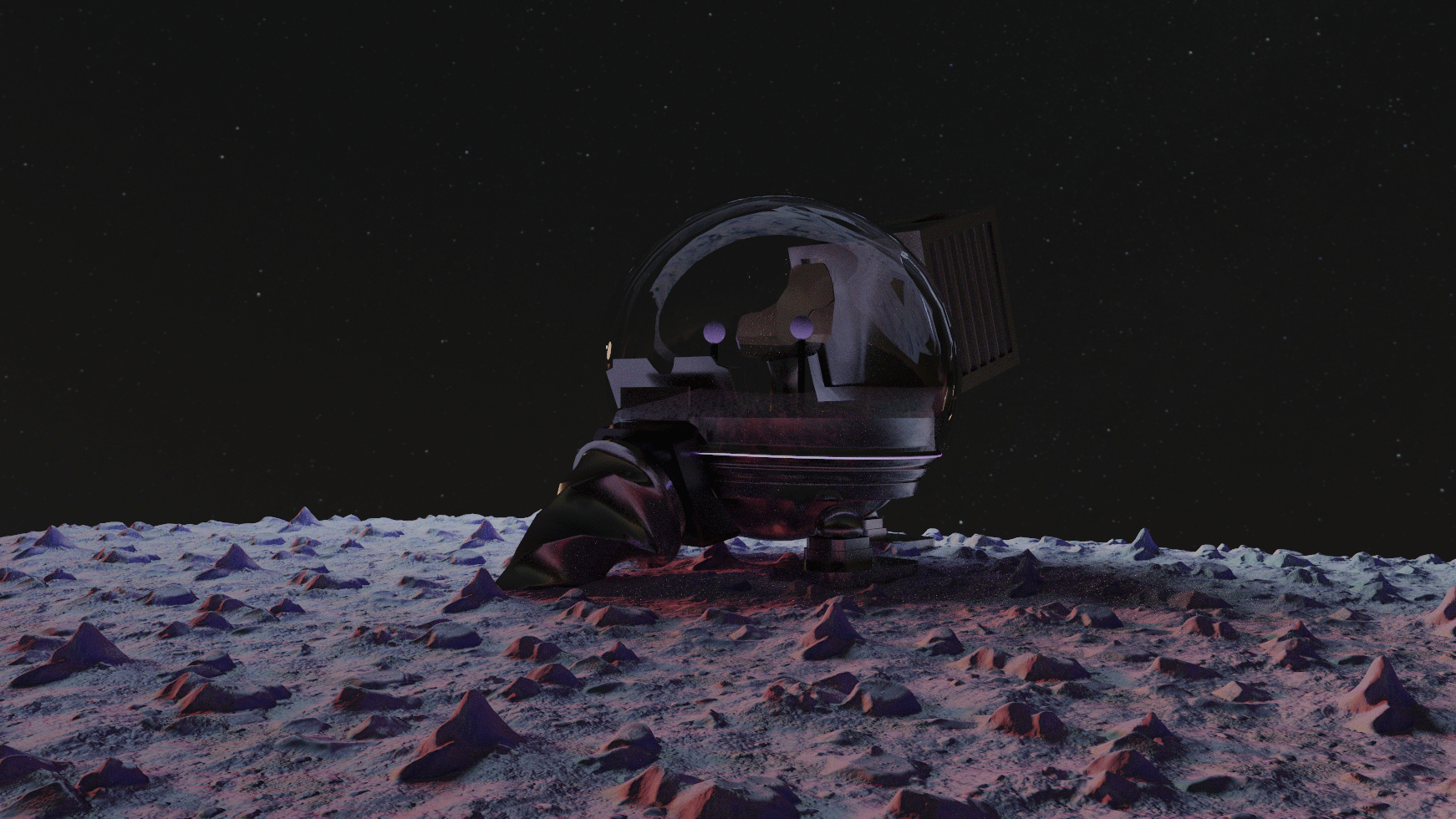 A render of the player's space rover